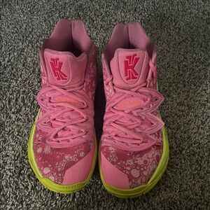 Nike Pink and Green Athletic Shoes